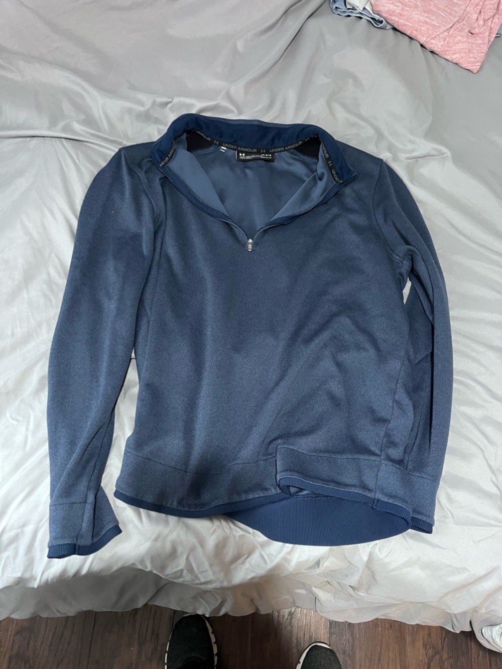 Under Armour Men's Navy Blue Half-Zip Sweater